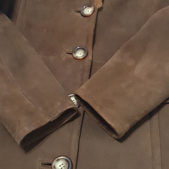 Michael Kors 100% Merino Shearling Trench Coat - Picture 10 of 12